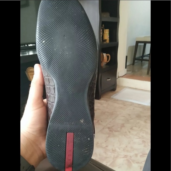 Rare mens Prada Crocodile Sneaker/shoe sz 39.5 - Picture 3 of 6
